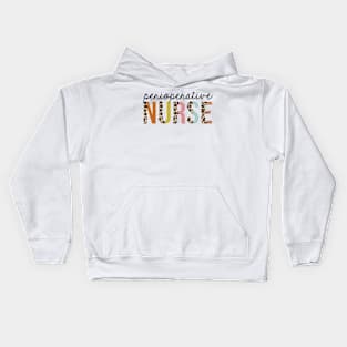 Perioperative Nurse Leopard Print Registered RN Nursing Appreciation Kids Hoodie